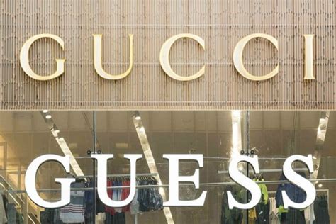 gucci or guess|guess and Gucci trademark battle.